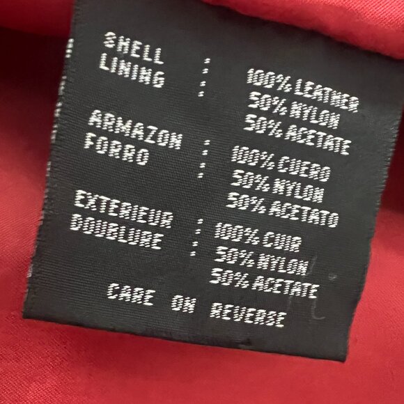 Kenneth Cole Reaction Red Leather Jacket size XS - Picture 12 of 12